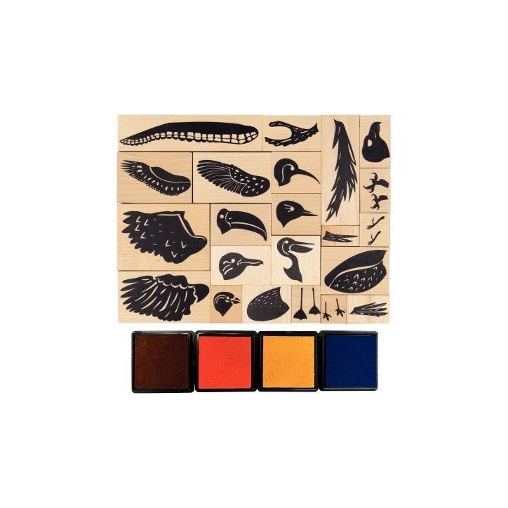 Tampons encreurs oiseau 17x13cm L740220