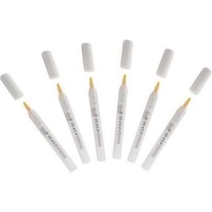 Achetez Lot de 6 marqueurs vides rechargeables pour encres et peintures liquides pointe ogive 4 mm G..