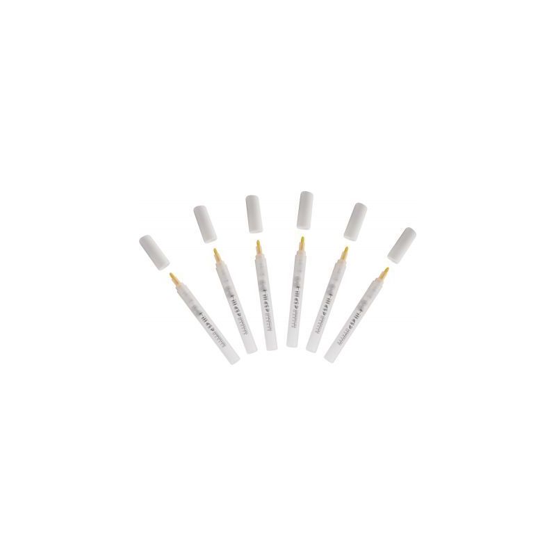 Achetez Lot de 6 marqueurs vides rechargeables pour encres et peintures liquides pointe ogive 4 mm G.. Achetez Lot de 6 marqueurs vides rechargeables pour encres et peintures liquides pointe ogive 4 mm G..