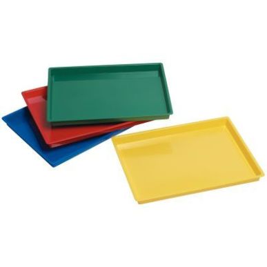Achetez Lot de 4 plateaux multi usages. 4 couleurs assorties : rouge, jaune, vert et bleu 77040 pas ..