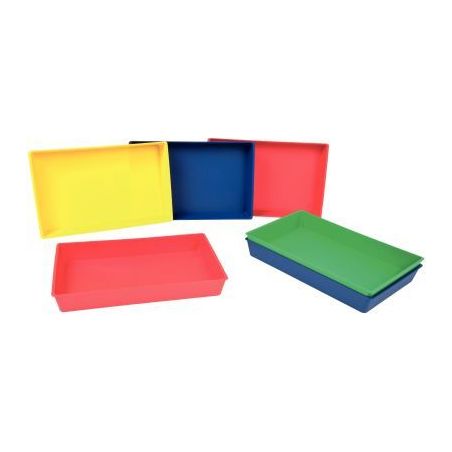 Achetez Lot de 6 plateaux empilables aux couleurs assorties en polypropylène 210-6 pas cher sur Ma ..