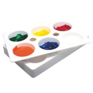 Achetez Lot de 10 palettes rectangulaires, divisées en 6 godets 76450 pas cher sur Ma Rentrée Scol..