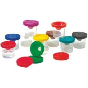 Achetez Lot de 10 godets anti-verse 125 ml. 10 couleurs assorties 77670 pas cher sur Ma Rentrée Sco..