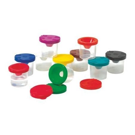 Achetez Lot de 10 godets anti-verse 125 ml. 10 couleurs assorties 77670 pas cher sur Ma Rentrée Sco..