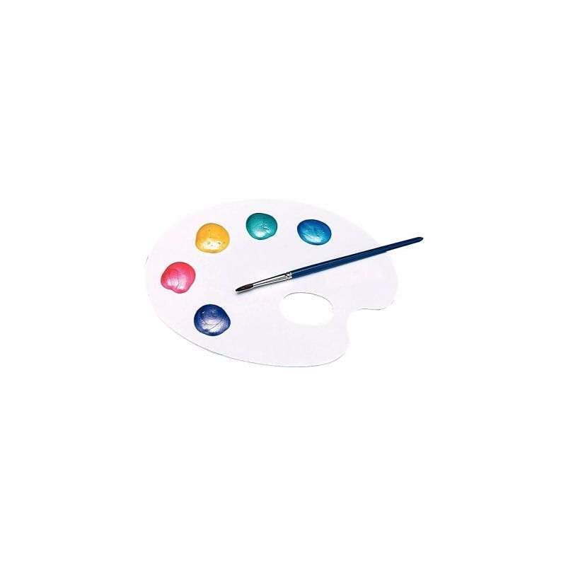 Achetez Palette en plastique forme ovale 1 trou 752 pas cher sur Ma Rentrée Scolaire