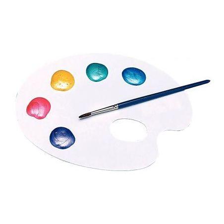 Achetez Palette en plastique forme ovale 1 trou 752 pas cher sur Ma Rentrée Scolaire