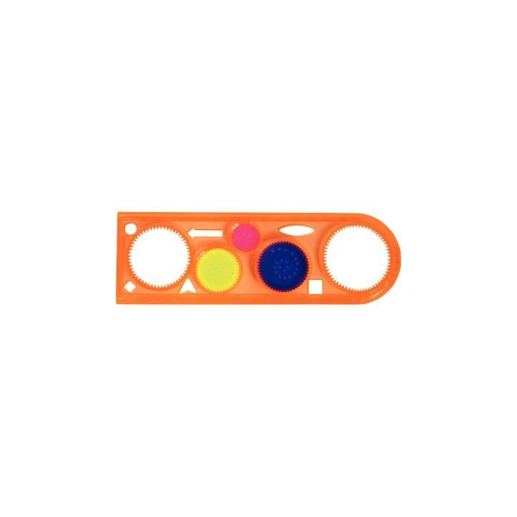 Lot de 10 règles spirographe 800526