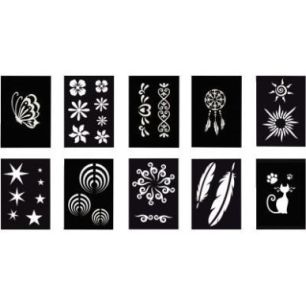 Achetez Lot de 10 pochoirs adhésifs repositionnables, assortiment 1 SC194098 pas cher sur Ma Rentr ..