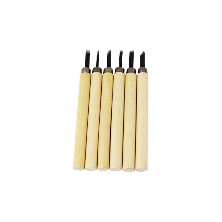 Lot de 6 gouges pour linogravure LC40313