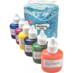Achetez Kit de marbling 6 flacons 25ml, couleurs classiques MI25/6/A pas cher sur Ma Rentrée Scolai..