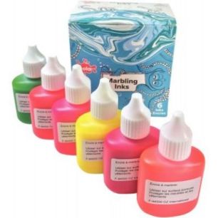Achetez Kit de marbling 6 flacons 25ml, couleurs fluorescentes MIF25/6/A pas cher sur Ma Rentrée Sc..