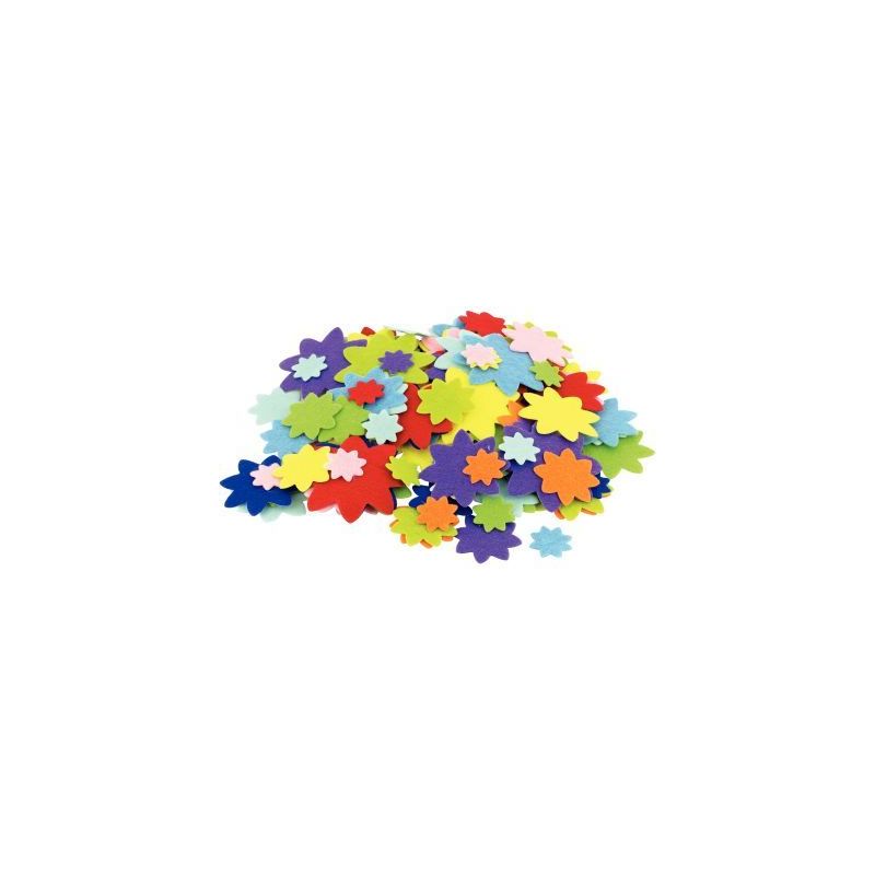 Achetez Sachet de 150 fleurs en feutrine adhésives L216968 pas cher sur Ma Rentrée Scolaire