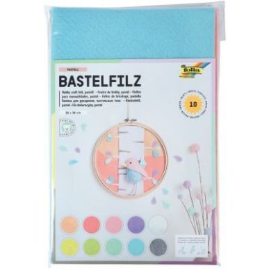 Achetez Paquet de 10 coupons feutrine pastel format 20 x 30 cm 520495 pas cher sur Ma Rentrée Scola..