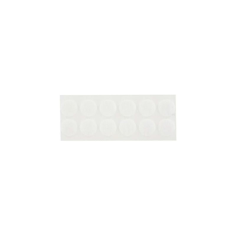 Achetez Pochette pastilles de Velcro super adhésif blanc diamètre 20 mm 24 pastilles males et 24 p..