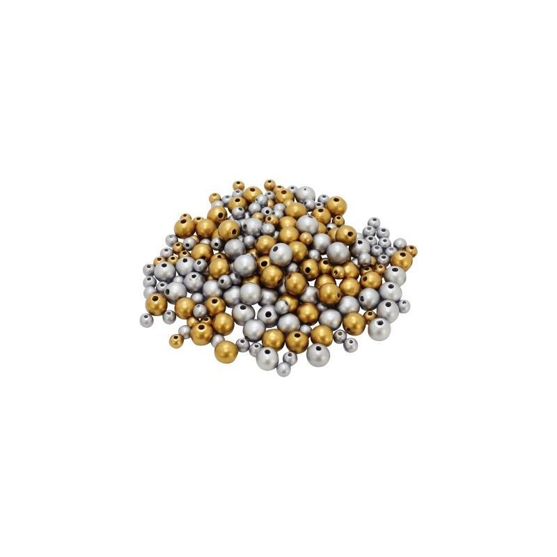 Achetez Seau de 600 perles en bois coloris Or et argent 2040 pas cher sur Ma Rentrée Scolaire