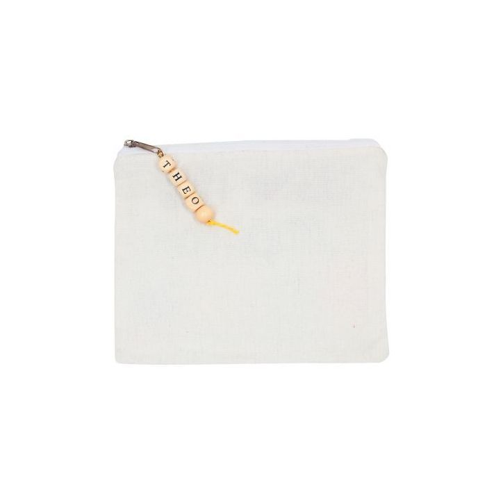 Sac de 440 perles alphabet en bois  1 cm. Trou 3mm 2042