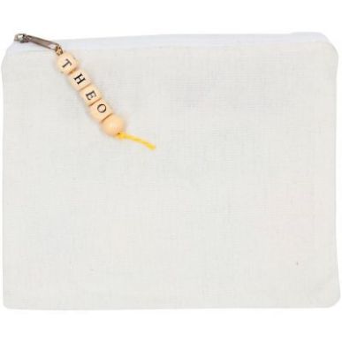 Achetez Sac de 440 perles alphabet en bois  1 cm. Trou 3mm 2042 pas cher sur Ma Rentrée Scolaire