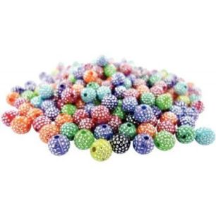 Sac 1000 perles en plastique effet diamentée 1722 Sac 1000 perles en plastique effet diamentée 1722