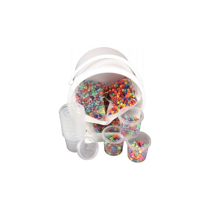 Seau 3000 perles cassis  + 10 pots vides offerts 1950