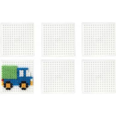 Achetez Sachet de 6 plaques carrées pour perles Hama taille midi 9008-77 HAMA pas cher sur Ma Rentr..