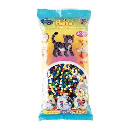 Achetez Sachet de 6 000 perles Hama à repasser taille midi vive 205-66 HAMA pas cher sur Ma Rentré..