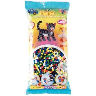 Achetez Sachet de 6 000 perles Hama à repasser taille midi vive 205-66 HAMA pas cher sur Ma Rentré..