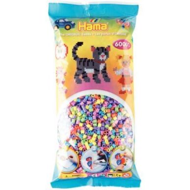 Achetez Sachet de 6 000 perles Hama à repasser taille midi pastel 205-50 HAMA pas cher sur Ma Rentr..