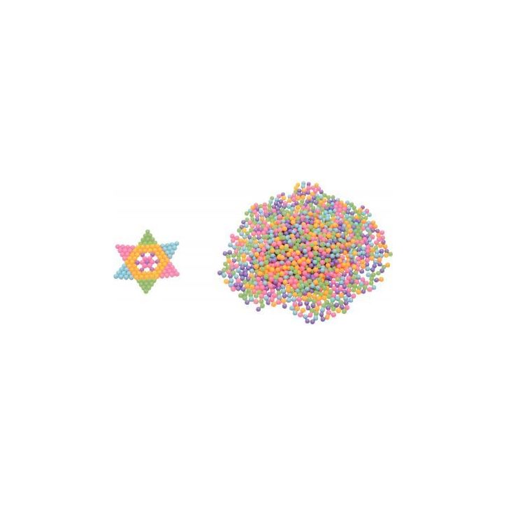 Sachet de 5000 aqua perles diamètre 5mm coloris fluo assortis 2072