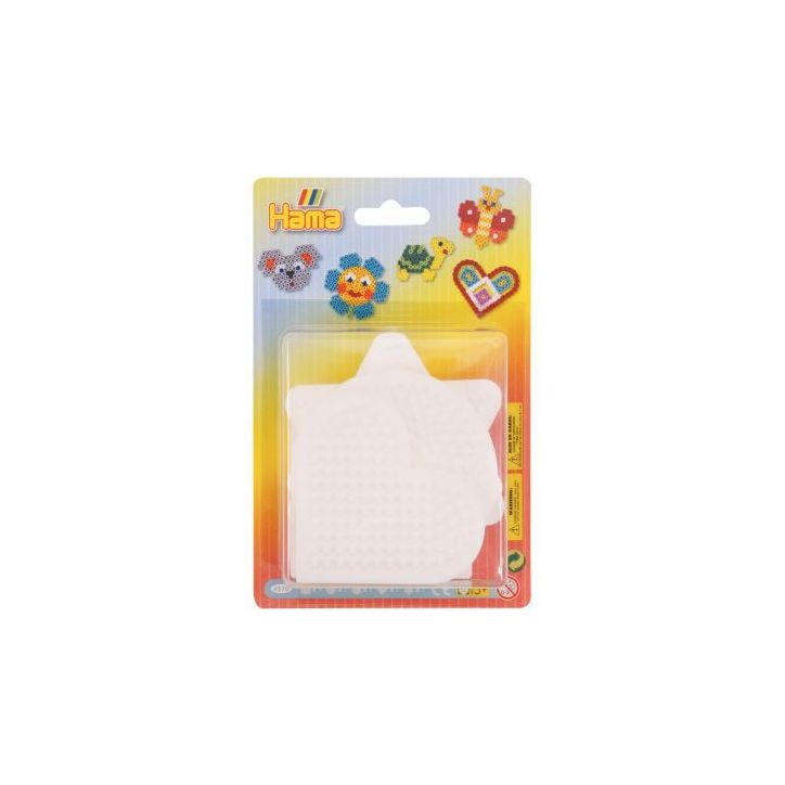 Blister de 5 plaques préformées de base pour perles Hama taille midi 4570 HAMA