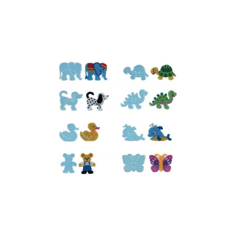 Achetez Sachet de 8 plaques préformées pour perles Hama taille maxi formes animaux 9008-87 HAMA pa.. Achetez Sachet de 8 plaques préformées pour perles Hama taille maxi formes animaux 9008-87 HAMA pa..