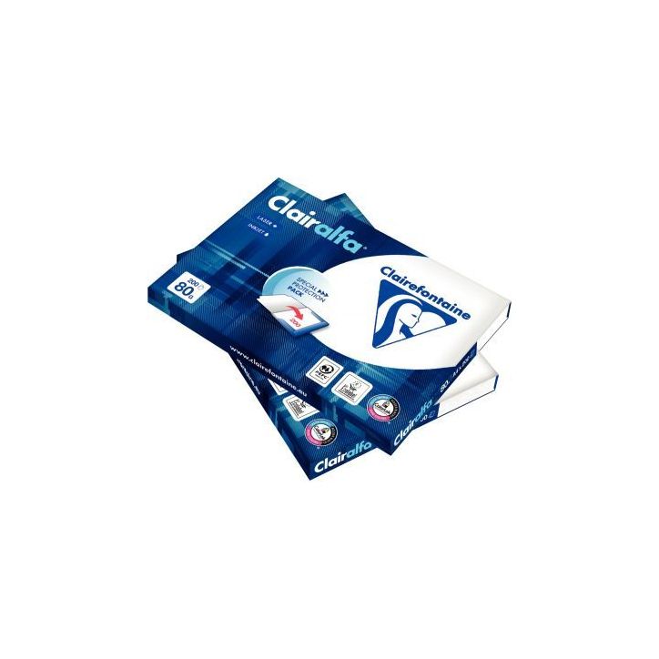 Etui de 200 feuilles format A4 80 grammes blanc CLAIRALFA 1979HOC CLAIRALFA CLAIREFONTAINE