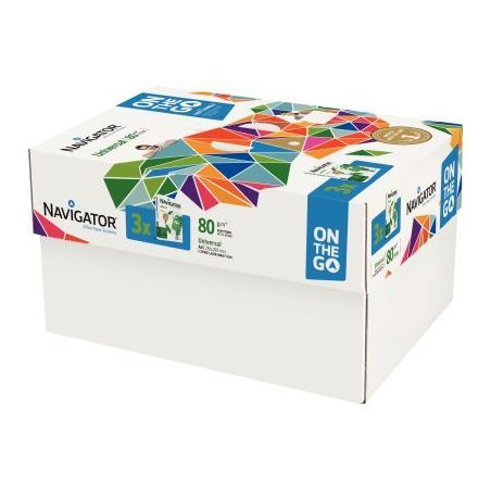 Achetez Carton de 3 ramettes de 500 feuilles format A4 80g blanc NAVIGATOR NAVIGATOR ON THE GO NAVIG..