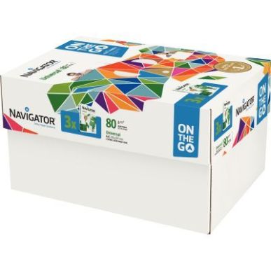 Achetez Carton de 3 ramettes de 500 feuilles format A4 80g blanc NAVIGATOR NAVIGATOR ON THE GO NAVIG..