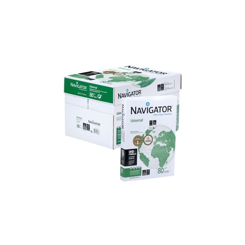 Achetez Carton de 5 ramettes de 500f format A3 80g blanc NAVIGATOR 50549X5 NAVIGATOR pas cher sur Ma..