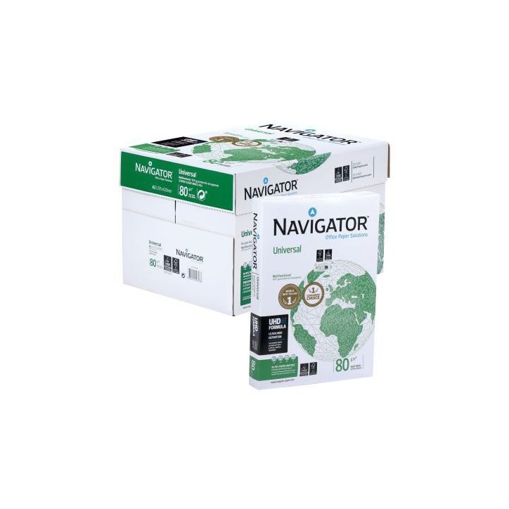 Carton de 5 ramettes de 500f format A3 80g blanc NAVIGATOR 50549X5 NAVIGATOR