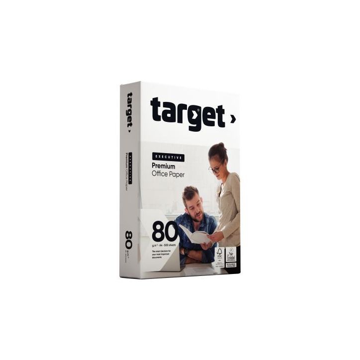 Ramette de 500 feuilles de papier blanc 80g de format A4 TARGET EXECUTIVE TARGET EXECUTIVE A4