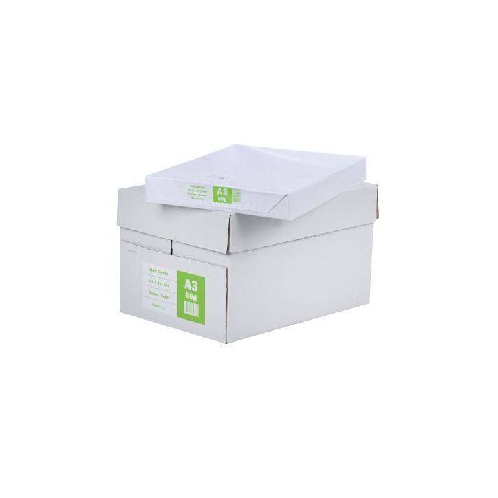 Carton de 5 ramettes de 500f format A3 80g blanc économique 49506X5