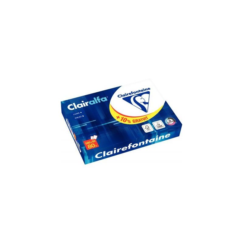 Achetez Ramette de 550 feuilles format A4 80g blanc CLAIRALFA 1979PC CLAIRALFA CLAIREFONTAINE pas ch.. Achetez Ramette de 550 feuilles format A4 80g blanc CLAIRALFA 1979PC CLAIRALFA CLAIREFONTAINE pas ch..