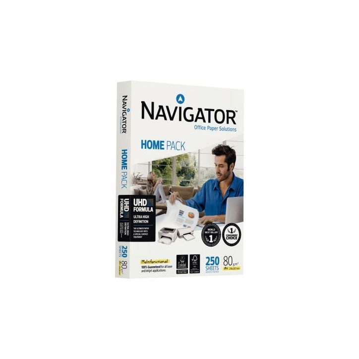 Paquet de 250 feuilles A4 80g blanc NAVIGATOR HOME PACK A4 NAVIGATOR