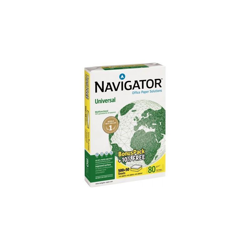 Achetez Ramette de 500 feuilles + 50 feuilles A4 80g blanc NAVIGATOR 355521 NAVIGATOR pas cher sur M..