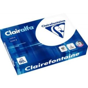 CLAIREFONTAINE Ramette de 500 feuilles papier Blanc CLAIRALFA 80 grammes format A4 1979