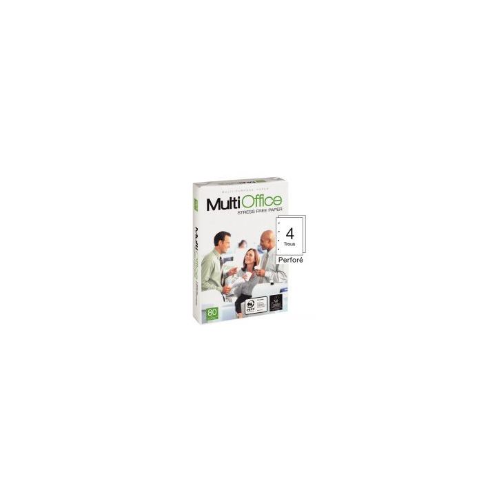 Ramette de 500 feuilles  PERFOREES  4 trous A4 80g MultiOffice 26279