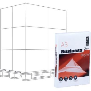 Achetez Palette de 120 ramettes 500f format A3 80g blanc BUSINESS 58432X120 BUSINESS pas cher sur Ma..
