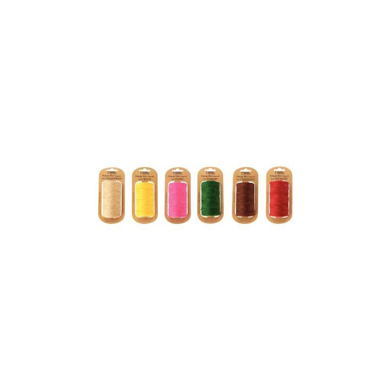 Achetez Lot de 6 bobines de fil de jute 100m X 2mm 200797 pas cher sur Ma Rentrée Scolaire
