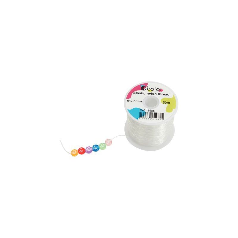 Achetez Bobine 50 mètres fil nylon élastique transparent diamètre 0.50mm 1985 pas cher sur Ma Ren.. Achetez Bobine 50 mètres fil nylon élastique transparent diamètre 0.50mm 1985 pas cher sur Ma Ren..