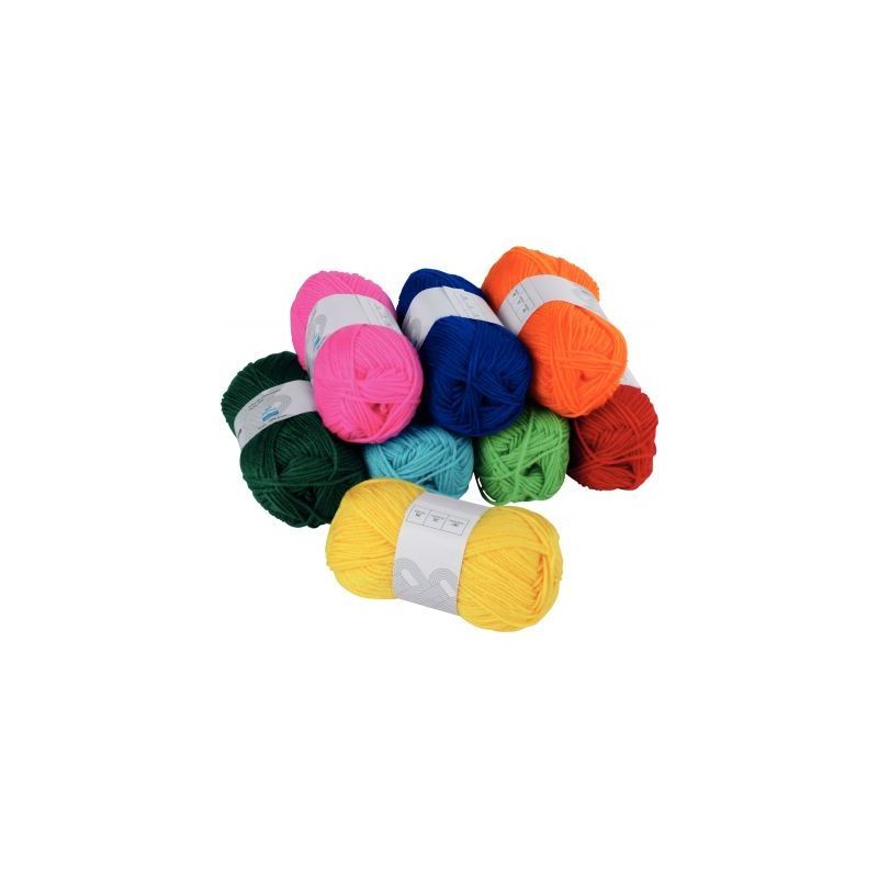 Achetez Lot de 8 pelotes de laine 50grammes couleurs assorties 1967 pas cher sur Ma Rentrée Scolair..
