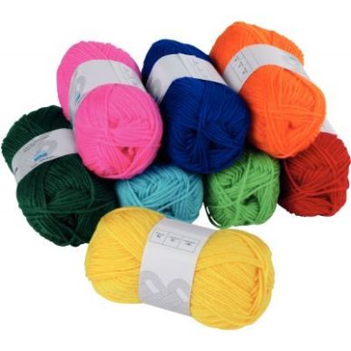 Achetez Lot de 8 pelotes de laine 50grammes couleurs assorties 1967 pas cher sur Ma Rentrée Scolair..