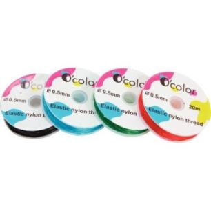 Achetez Lot 4 bobines 20m fil nylon élastique couleur 1987 pas cher sur Ma Rentrée Scolaire