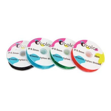 Achetez Lot 4 bobines 20m fil nylon élastique couleur 1987 pas cher sur Ma Rentrée Scolaire