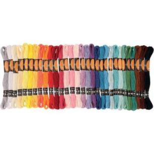 Sachet de 90 échevettes polyester coloris assortis 2320 Sachet de 90 échevettes polyester coloris assortis 2320